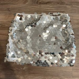 Sequin mini skirt
